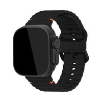 Mobilize Silicon Watch Band - Buckle - for Apple 42/44/45/49mm - Black