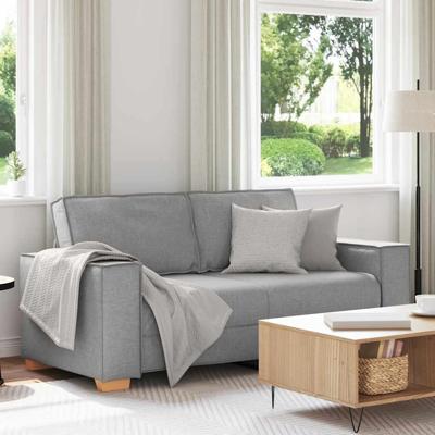 2-zitsbank Wolk Grijs 140 cm Stof