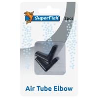 Superfish Luchtslang Elleboog 2-pack voor Aquarium, 4-6mm Compatibel, Zoet- & Zoutwater Safe