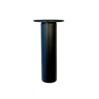 Ronde verstelbare zwarte meubelpoot 12,5 cm - thumbnail