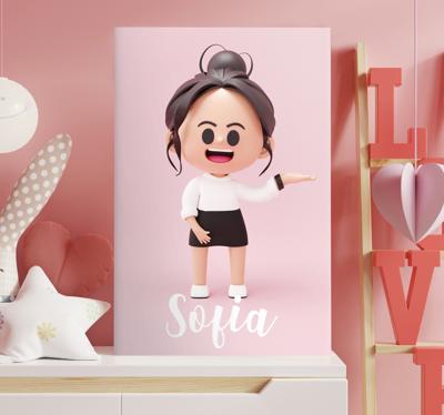 Jouw avatar Gepersonaliseerd canvas schilderij
