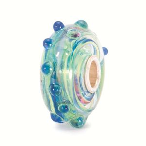 Trollbeads TGLBE-10090 Kraal Schuimkop zilver/glas