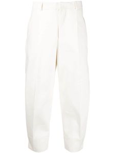 AMI Paris pantalon court à taille haute - Blanc