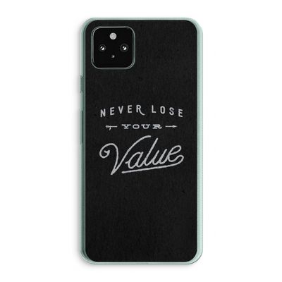 Never lose your value: Google Pixel 5a 5G Transparant Hoesje