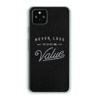 Never lose your value: Google Pixel 5a 5G Transparant Hoesje