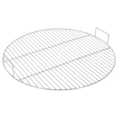 VidaXL Barbecuerooster met handgrepen rond ø54 cm 304 roestvrij staal