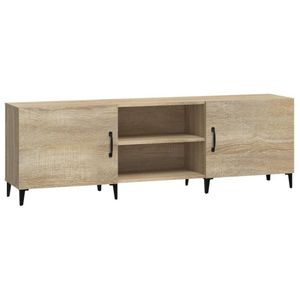 vidaXL Tv-meubel 150x30x50 cm bewerkt hout sonoma eikenkleurig