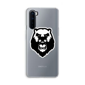 Angry Bear (white): OnePlus Nord Transparant Hoesje