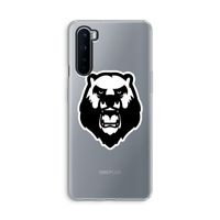 Angry Bear (white): OnePlus Nord Transparant Hoesje
