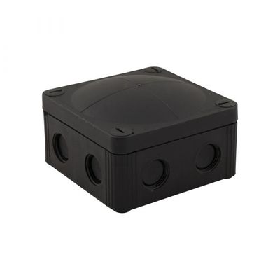 Kabeldoos zwart + 3x wartel.