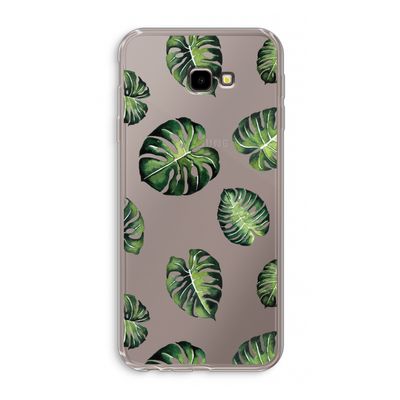 Tropische bladeren: Samsung Galaxy J4 Plus Transparant Hoesje