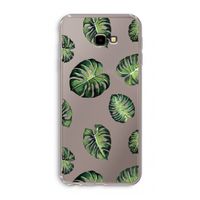 Tropische bladeren: Samsung Galaxy J4 Plus Transparant Hoesje
