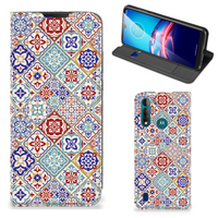 Motorola Moto G8 Power Lite Standcase Tiles Color - thumbnail