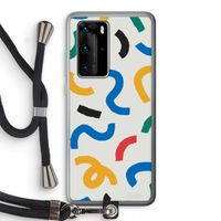 Illustratieve pop 2: Huawei P40 Pro Transparant Hoesje met koord