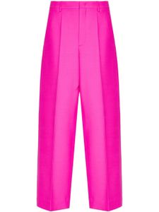 Valentino Garavani pantalon de costume en laine vierge - Rose