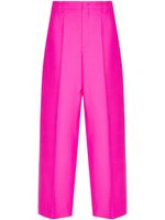 Valentino Garavani pantalon de costume en laine vierge - Rose - thumbnail