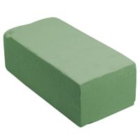 Rechthoekig groen steekschuim/oase nat 23 x 11 x 8 cm   -