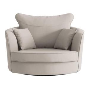 NADUVI Collection Vendôme Draaibare Fauteuil - Linnen - Crème