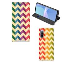 Sony Xperia 10 III | Hoesje met Magneet | Zigzag Multi Color