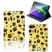 Tablettasje iPad Pro 11 2020/2021/2022 Punk Geel Tablettasje iPad Pro 11 2020/2021/2022 Punk Geel