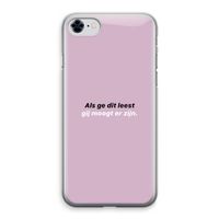 gij moogt er zijn: iPhone 8 Transparant Hoesje