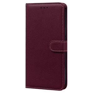 Xiaomi Redmi Note 10S hoesje - Bookcase - Koord - Pasjeshouder - Portemonnee - Camerabescherming - Kunstleer - Bordeaux Rood