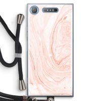 Peach bath: Sony Xperia XZ1 Transparant Hoesje met koord