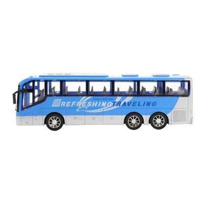Toi-Toys Cars & trucks reisbus blauw frictie, 32cm