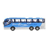 Toi-Toys Cars & trucks reisbus blauw frictie, 32cm