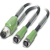 Phoenix Contact 1671357 Sensor/actuator connector, geassembleerd M12 Aantal polen (sensoren): 3 Adapter, Y-vorm 1.50 m 1 stuk(s) Piece