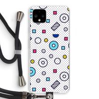 8-bit N°9: Pixel 4 XL Transparant Hoesje met koord
