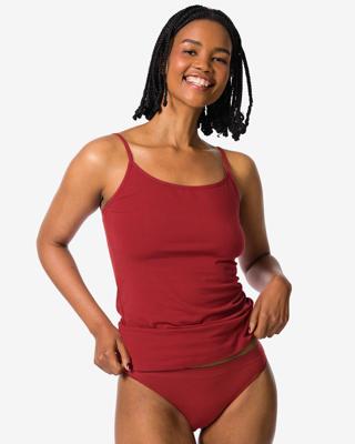 HEMA Dameshemd katoen spaghettibandjes donkerrood (donkerrood)