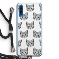 Kitten: Samsung Galaxy A50 Transparant Hoesje met koord