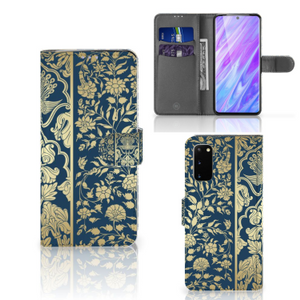 Samsung Galaxy S20 Hoesje Beige Flowers