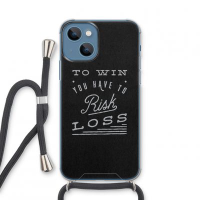 Risk loss: iPhone 13 mini Transparant Hoesje met koord