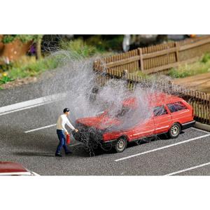 Busch 7881 H0 Auto Volkswagen Passat motorbrand met figuur