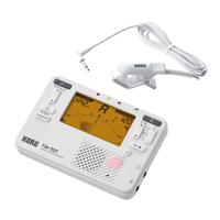 Korg TM-70CT WH Combo Stemapparaat en Metronoom + CM400 Contactmicrofoon Wit