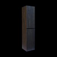 Kolomkast Sanilux Trendline Met Greeplijst Mat Zwart 160x35x35 cm Brown Oak Sanilux
