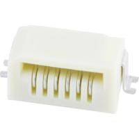 Molex 528520670 Female header (standaard) Totaal aantal polen: 6 Rastermaat: 1 mm Inhoud: 1 stuk(s) Tape on Full reel