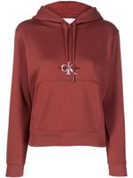 Calvin Klein Jeans hoodie à lien de resserrage - Marron