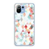 Gekleurde driehoekjes pastel: Xiaomi Mi 11 Lite Transparant Hoesje