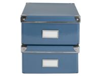 crelando Opbergboxen (a4x2, Blauw)