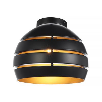 Freelight Plafondlamp Djarin Ø 28 cm zwart goud