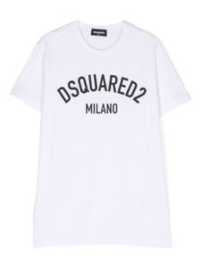 DSQUARED2 KIDS t-shirt en coton à logo imprimé - Blanc