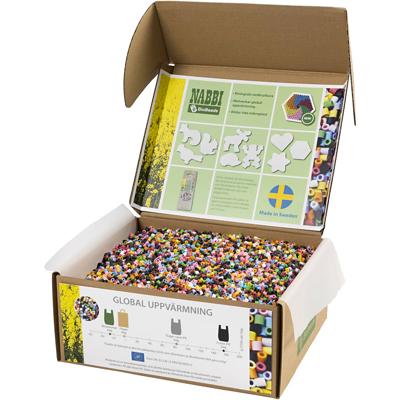 NABBI Biobeads van , afm 5x5 mm, medium, standaardkleuren, 55000 stuk/ 1 doos