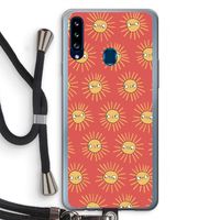 Zon: Samsung Galaxy A20s Transparant Hoesje met koord