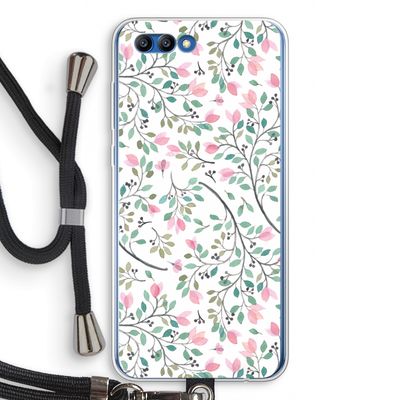 Sierlijke bloemen: Honor 10 Transparant Hoesje met koord