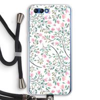 Sierlijke bloemen: Honor 10 Transparant Hoesje met koord