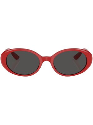 Dolce & Gabbana Eyewear lunettes de soleil à monture ronde - Rouge