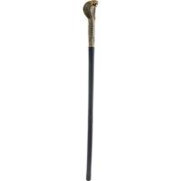 Carnaval verkleed graaf Dracula wandelstok - Egyptische scepter met slangenhoofd - 82 cm